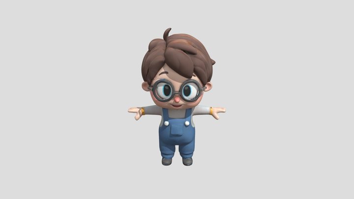 cute boy 3D Model