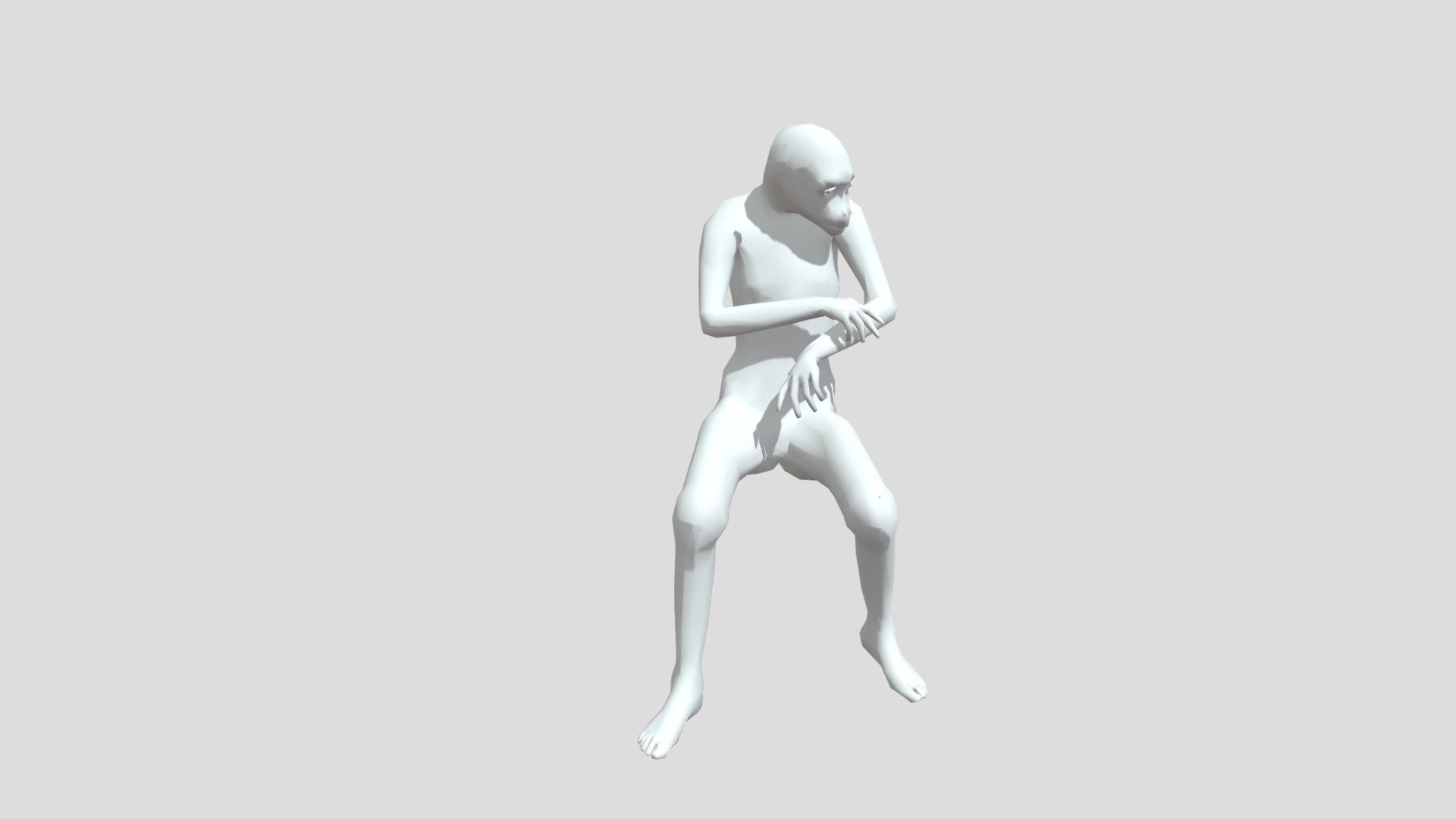 Sitting Rubbing Arm