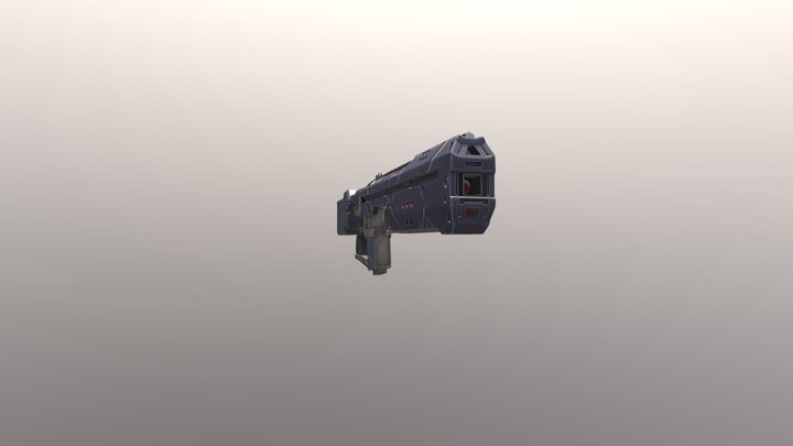 Sci-Fi Rifle 3D Model