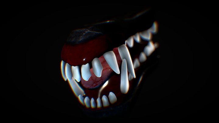 Sculpture of a Canine Mouth