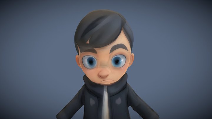 Palestinian boy : free Palestine 𓂆 3D Model