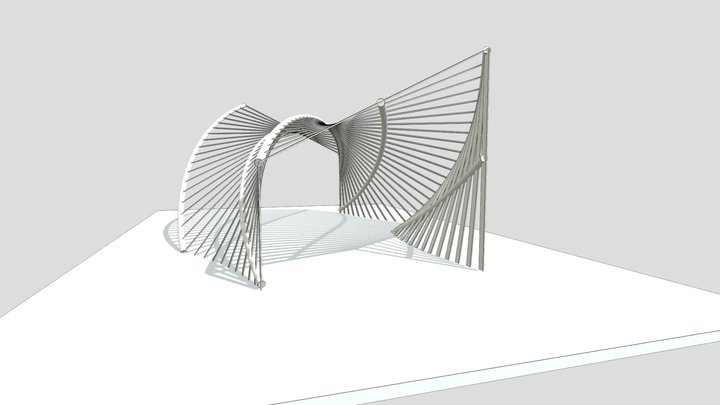 PARAMETRIC PERGOLA 3D Model