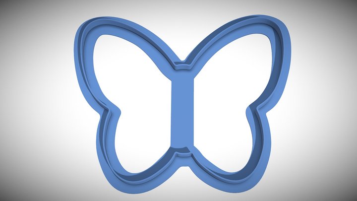 Butterly Cookie Cutter – Gratis 3D-model STL