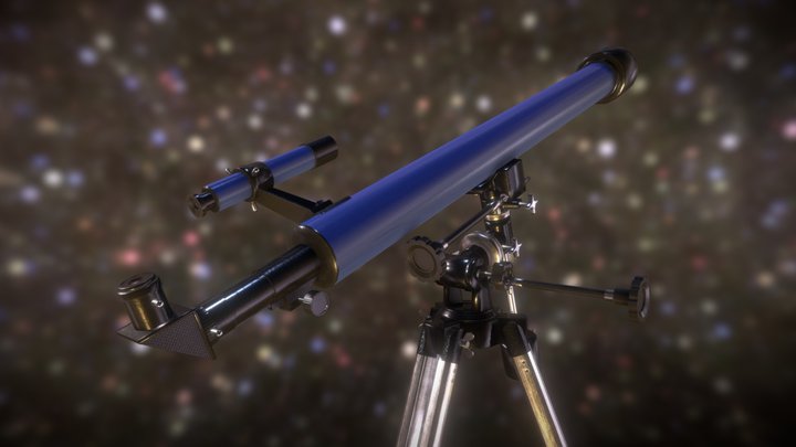 Διοπτρικό Τηλεσκόπιο 3D Model
