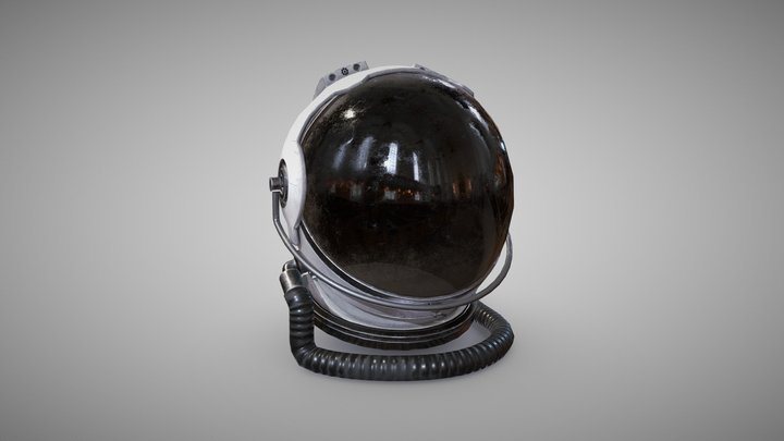 Cosmonaut Helmet 3D Model