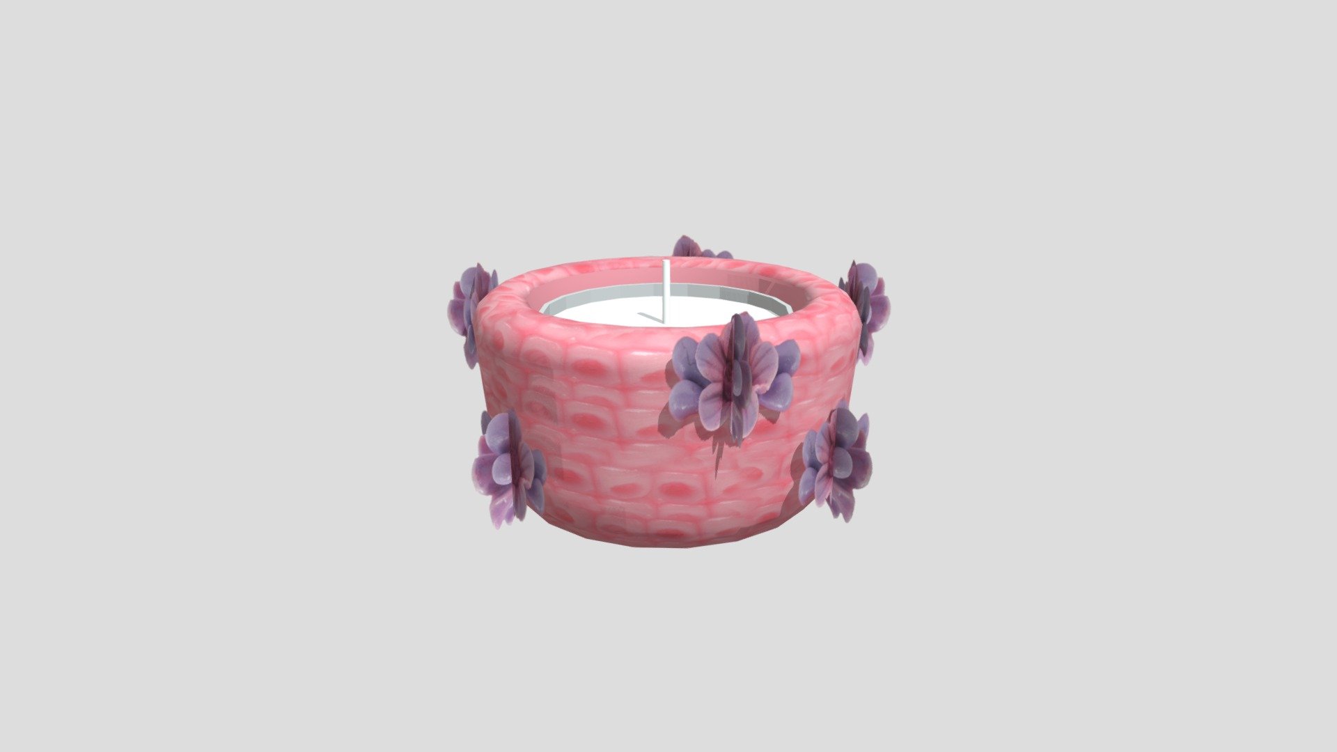 CANDLE HOLDER BOWL PINK