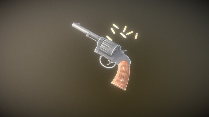 Old Revolver Gun | Game Ready HQ Weapon – Free 3D Model STL