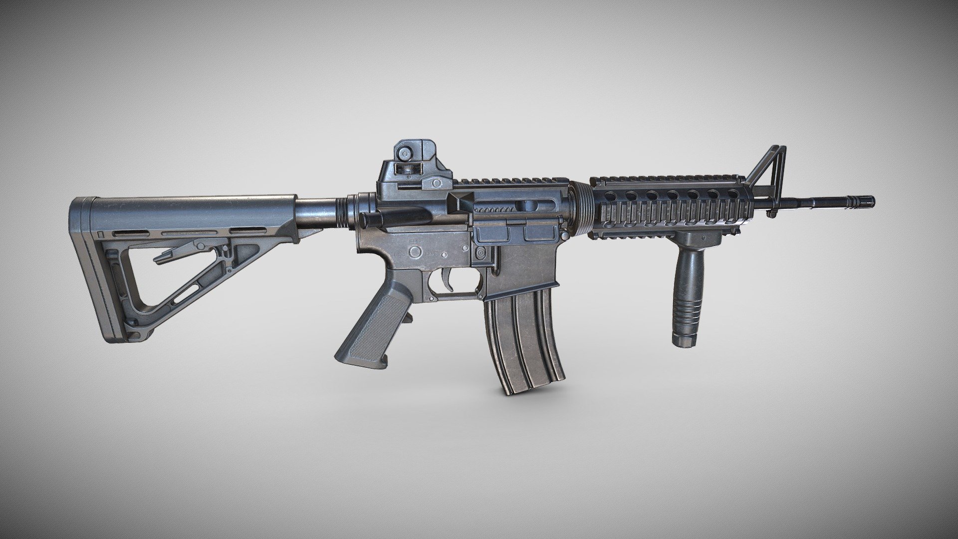 M4 Carbine Rifle - 3D model by Poly-Arms [b78353a] - Sketchfab