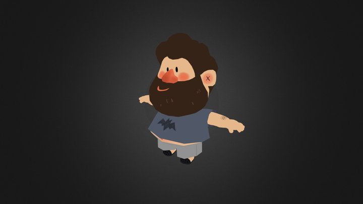 Little Guy Walking 3D Model