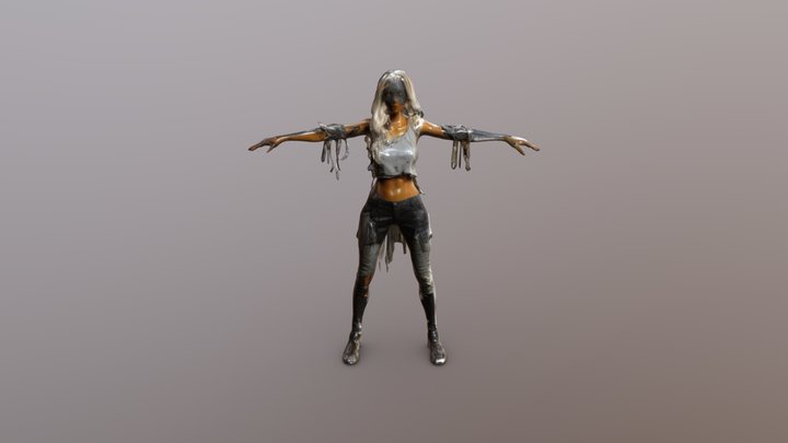 Warrior Stance 3D Model