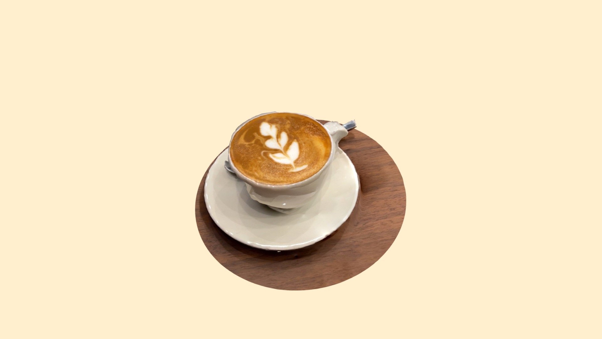 Flat White Latte - Download Free 3D model by Mr. Mushi (@mr.mushi ...