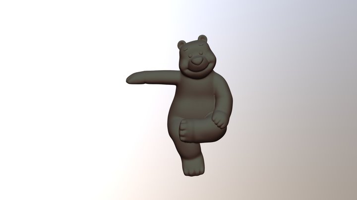 坐椅熊 3D Model