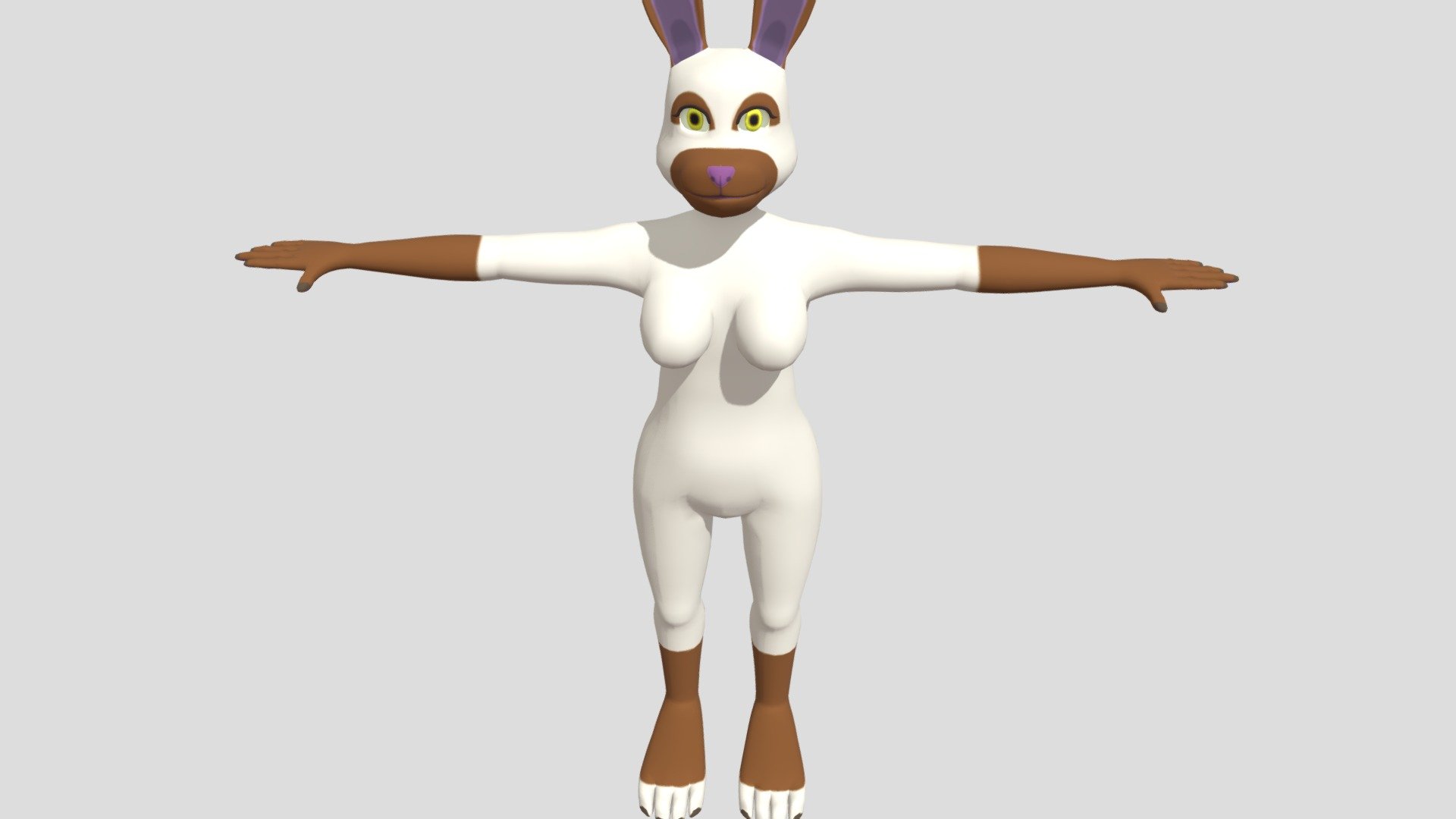 Anthro Rabbit Character - Download Free 3D model by Turmoillion ...