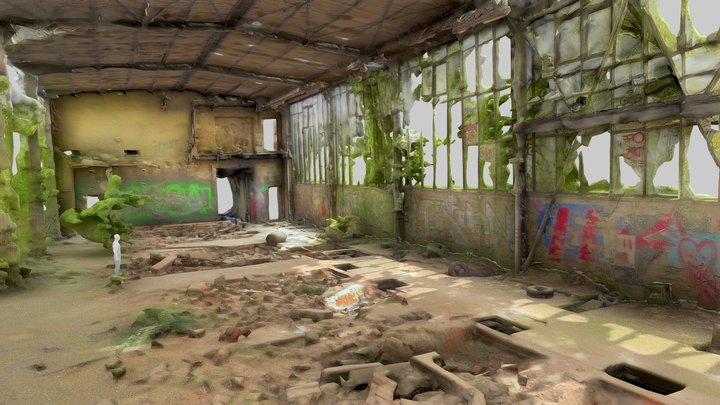 Abandoned Factory Hall Scan