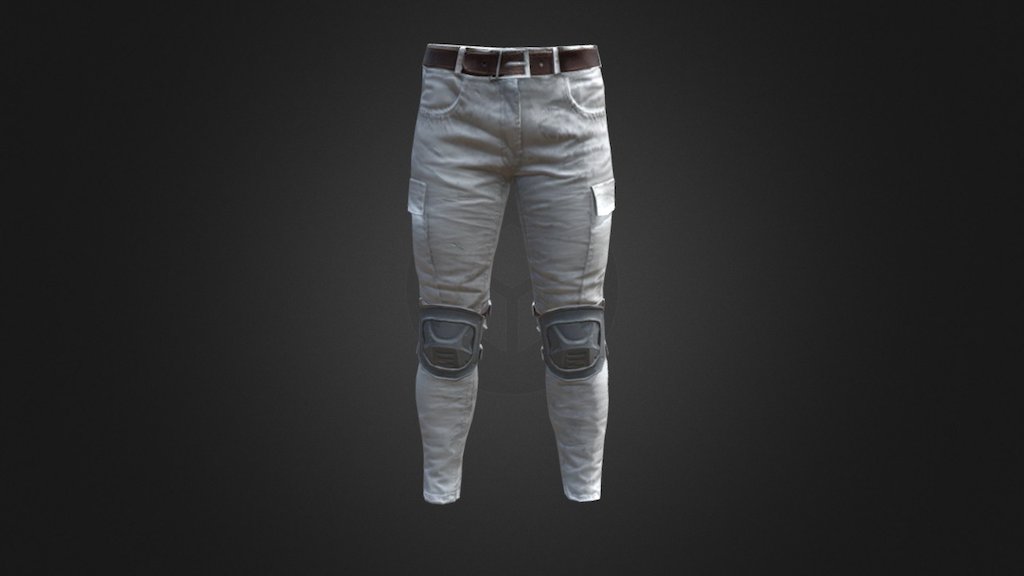 Combat Pants (White) | PUBG - 3D model by pubgitems.info (@pubgitems ...