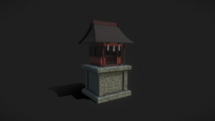 Small Japanese Shrine 3D Model