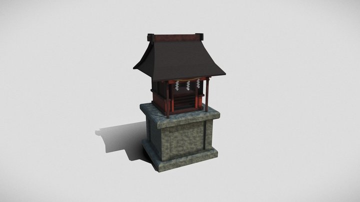 Small Japanise Shrine 3D Model