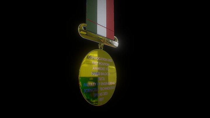 Gold Medal 3D Model
