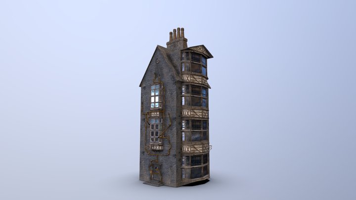 Diagon Alley Shop: The Oculorium 3D Model
