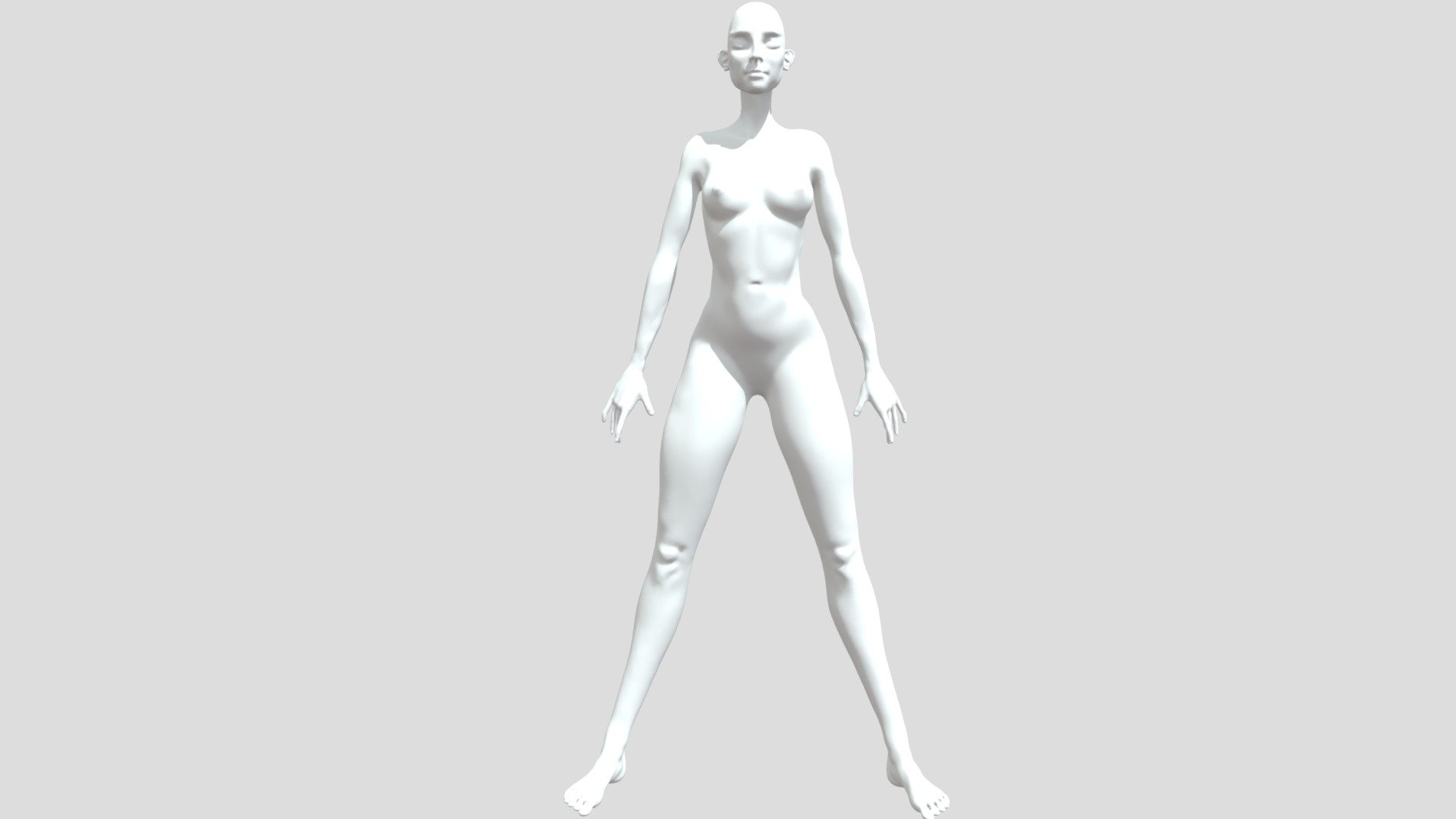 Anatomical Human female sculpt