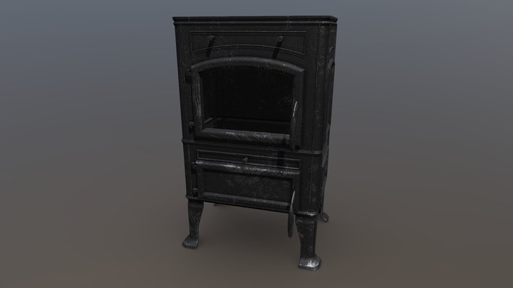 Stove-Fireplace 3D Model