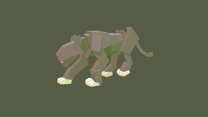 Box Cat Animation 3D Model