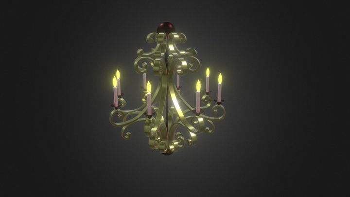 Люстра/chandelier 3D Model