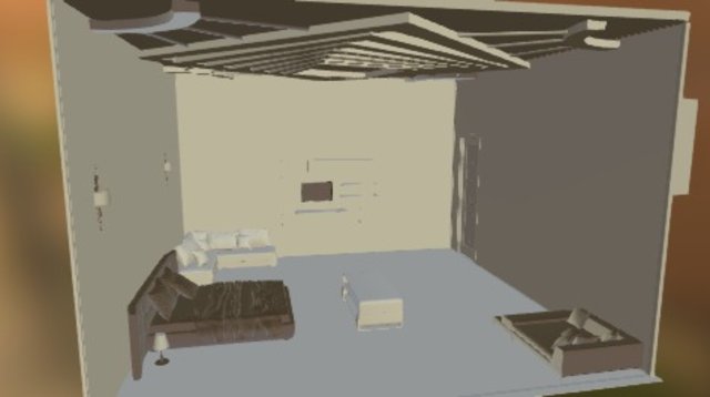 A Master Bedroom 3D Model