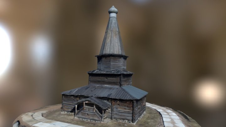 Витославлицы. Успенская церковь 3D Model