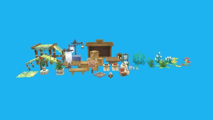 Medieval RPG Assets 3D Model