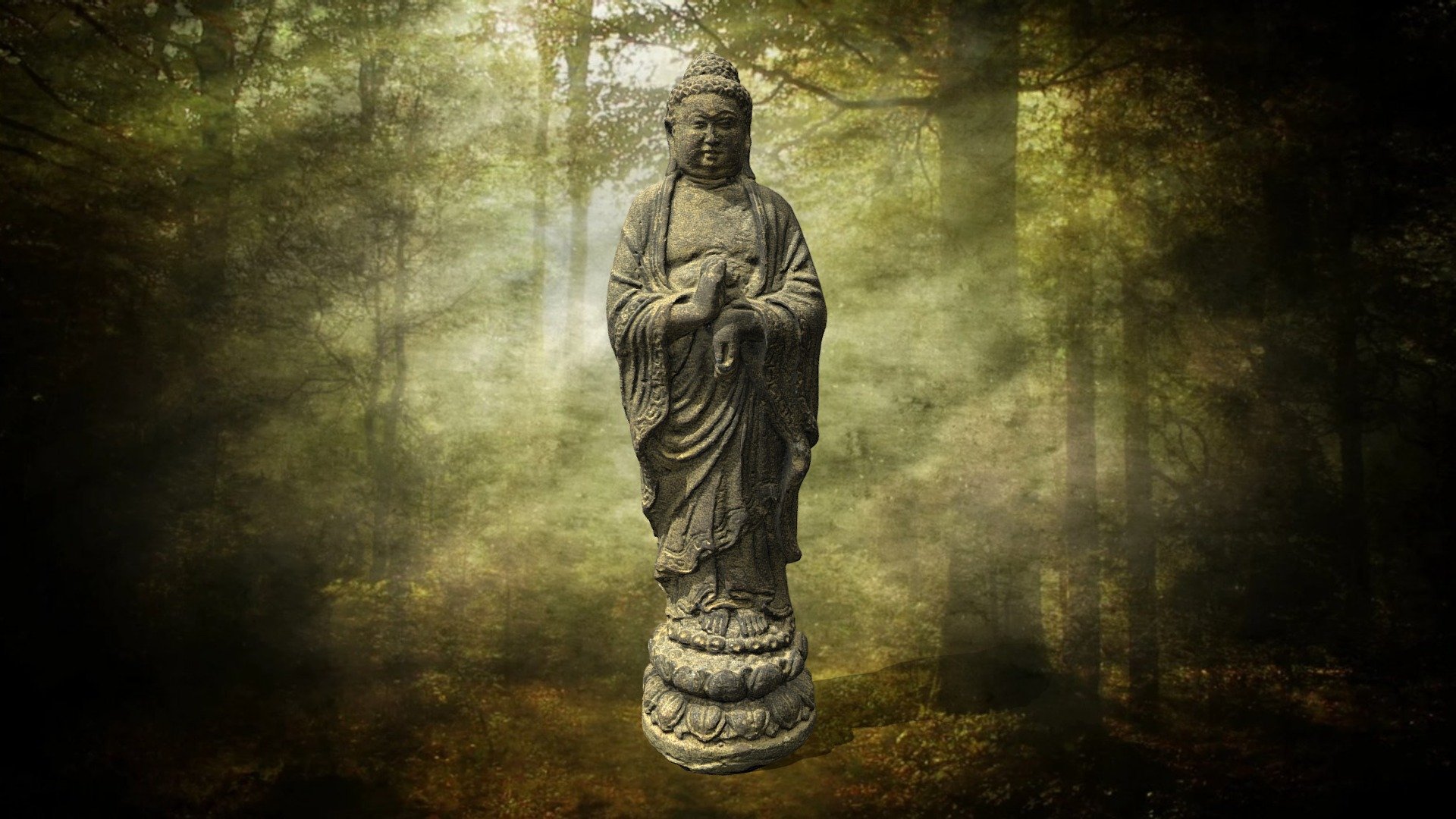Standing Buddha - 3D model by Framingo Production (@framingo) [b7962b5]