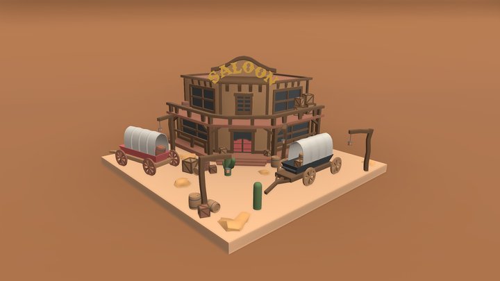 GameArt1_A02_SimpleScene 3D Model