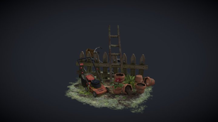 DAE 5 Finished props - Grandma's House 3D Model