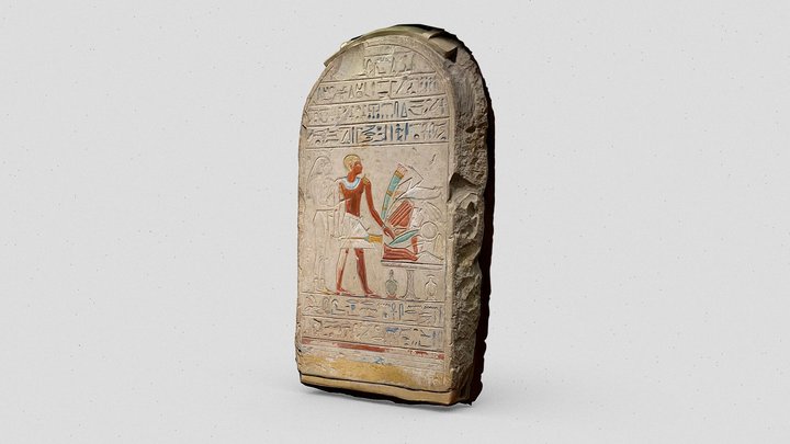 323: Stele of Se-ankhy and Ankhu – Modèle 3D gratuit STL