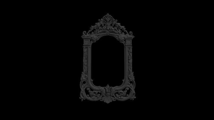 Ornate gothic frame 3D Model