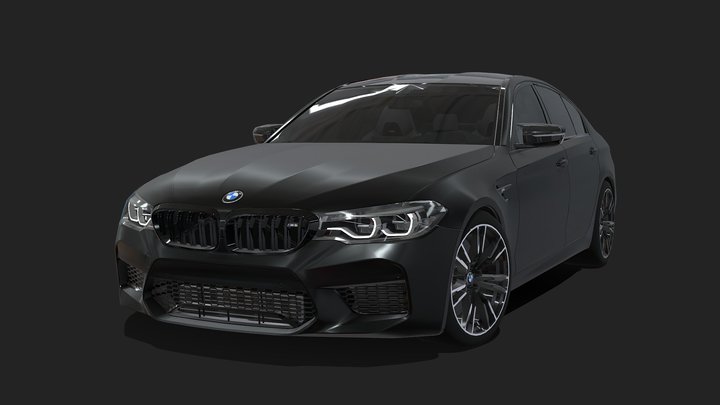 BMW M5 F90 [Mobile Game-Ready] 3D Model