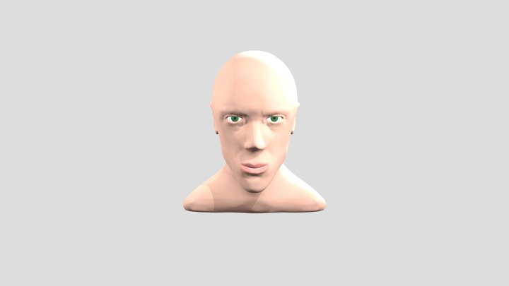 Wes Head Sculpt 3D Model