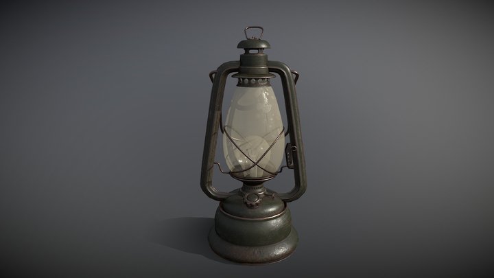 Old lamp 3D Model