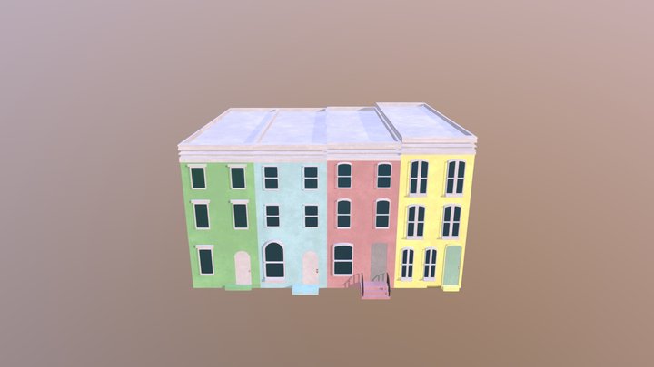 Rowhouse 3D Model