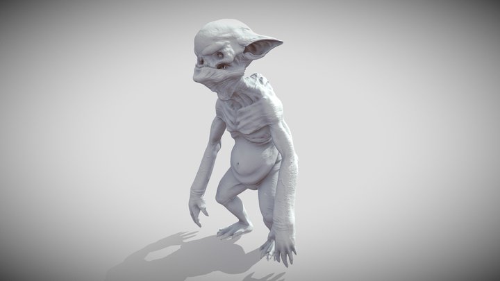 ZBrush for concept: Goblin 3D Model