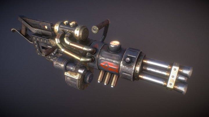 Rotary-machine-gun 3D models - Sketchfab