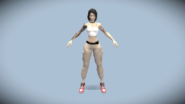 Girl character 3D Model