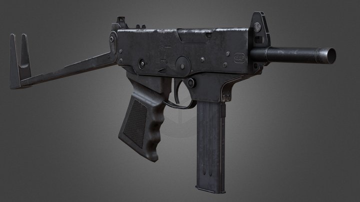 PP-91 «KEDR» machine pistol 3D Model