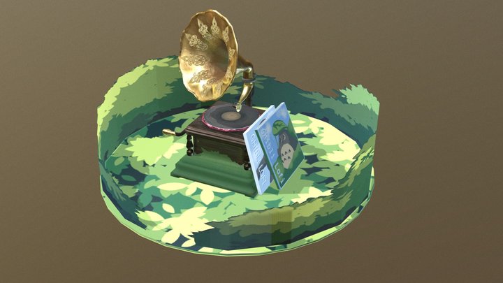 Ghibli Gramophone 3D Model