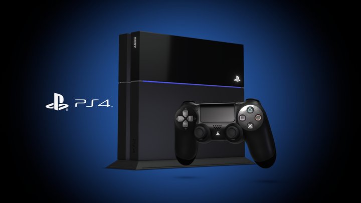 PlayStation 4 3D Model