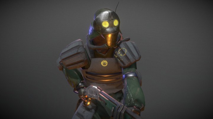 a soldier of poisonous forces 3D Model