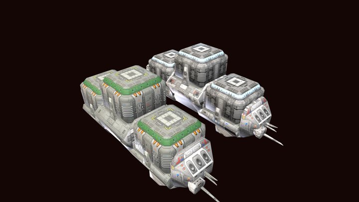 Taiidan Republic Colony Ship 3D Model
