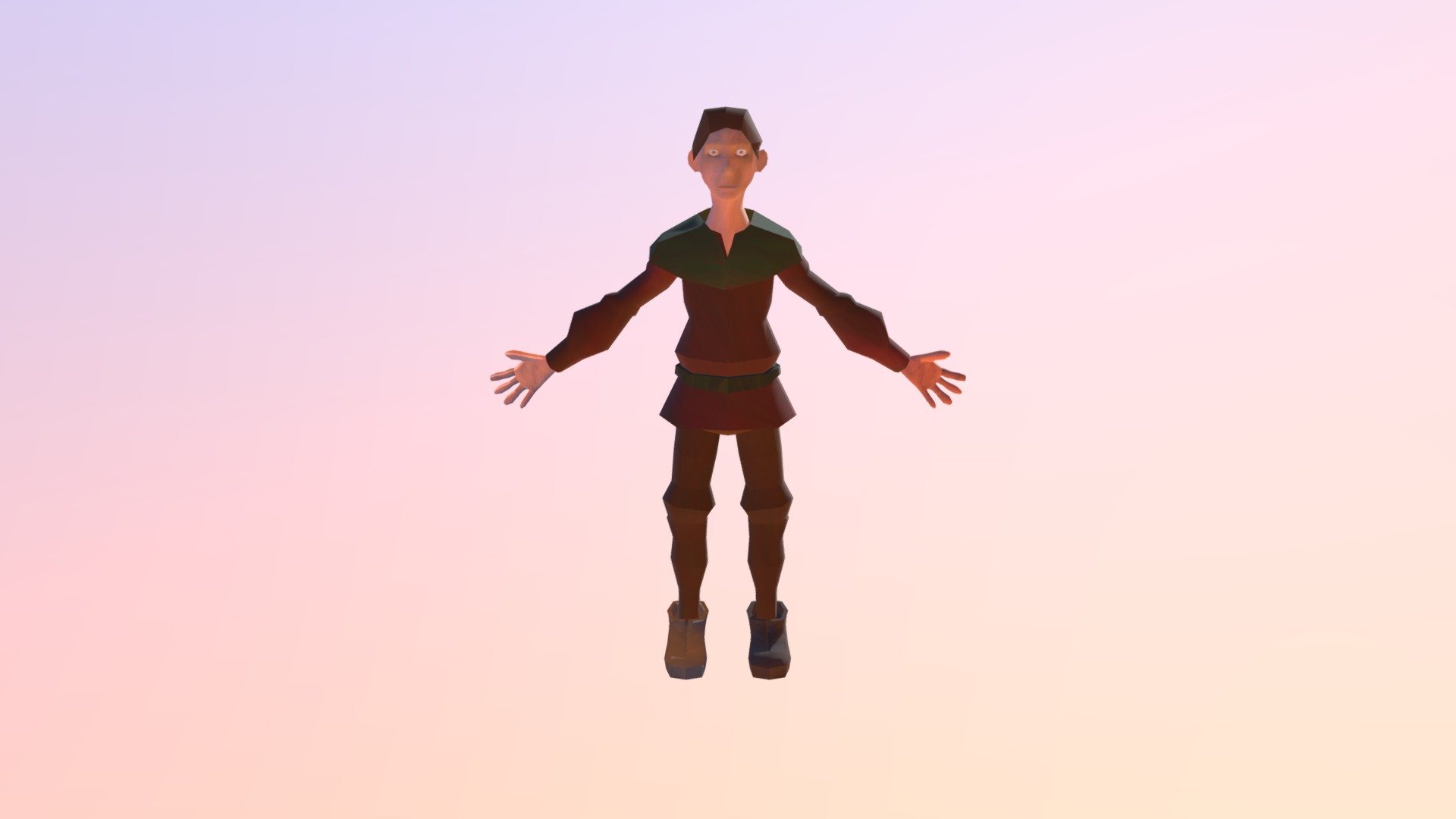 Poor Low Poly Character