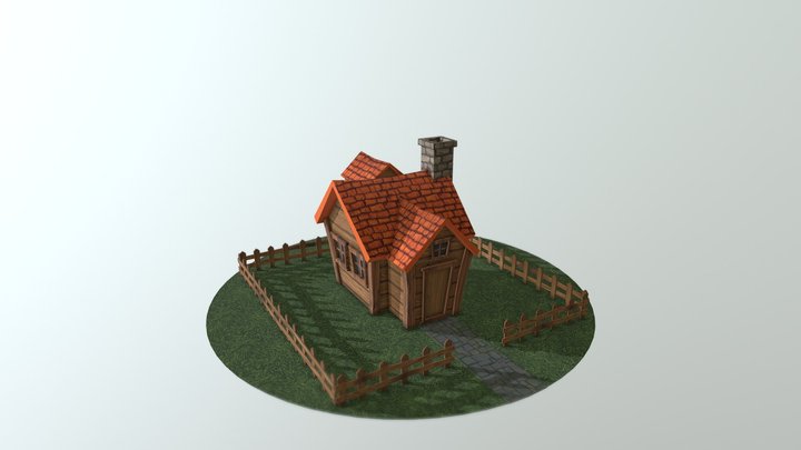 Low Poly House - VR, AR and Game Ready 3D Model