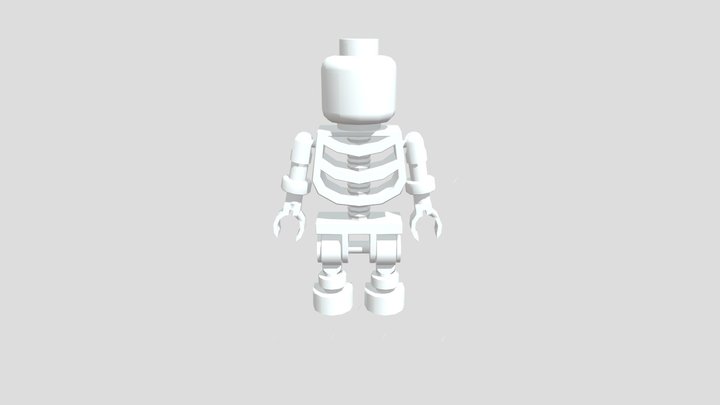 Lego Mini Skeleton 3D Model